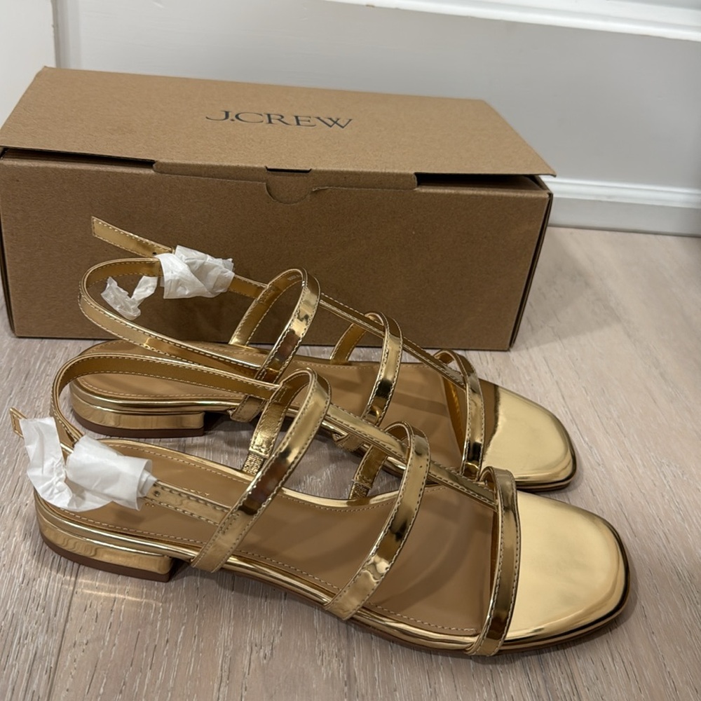 J. Crew Gold Women's Sandals - Picture 5 of 5